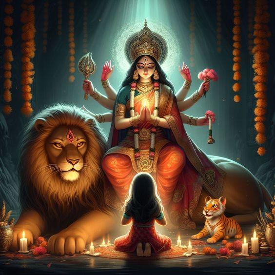 Shardiya navratri 2024 maa durga ki aath bhujayen ka adhyatmik rahasya