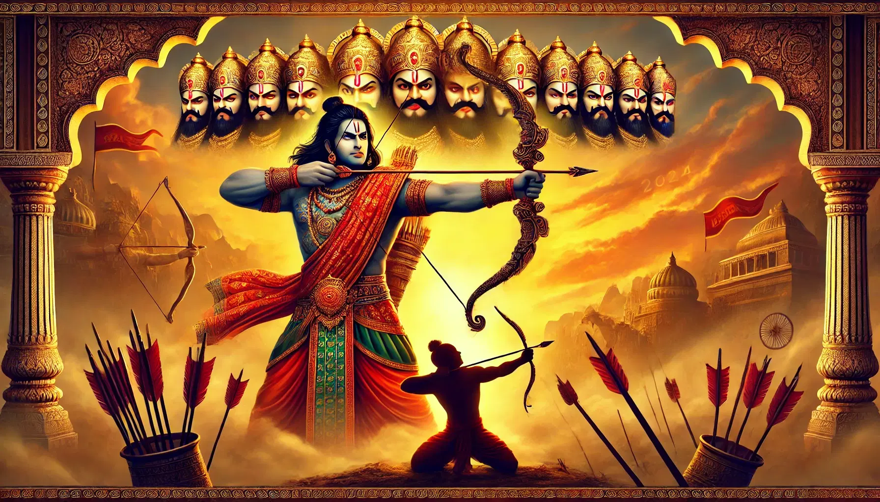 Dussehra 2024 ravan vadh ram ne kitne baan chalay