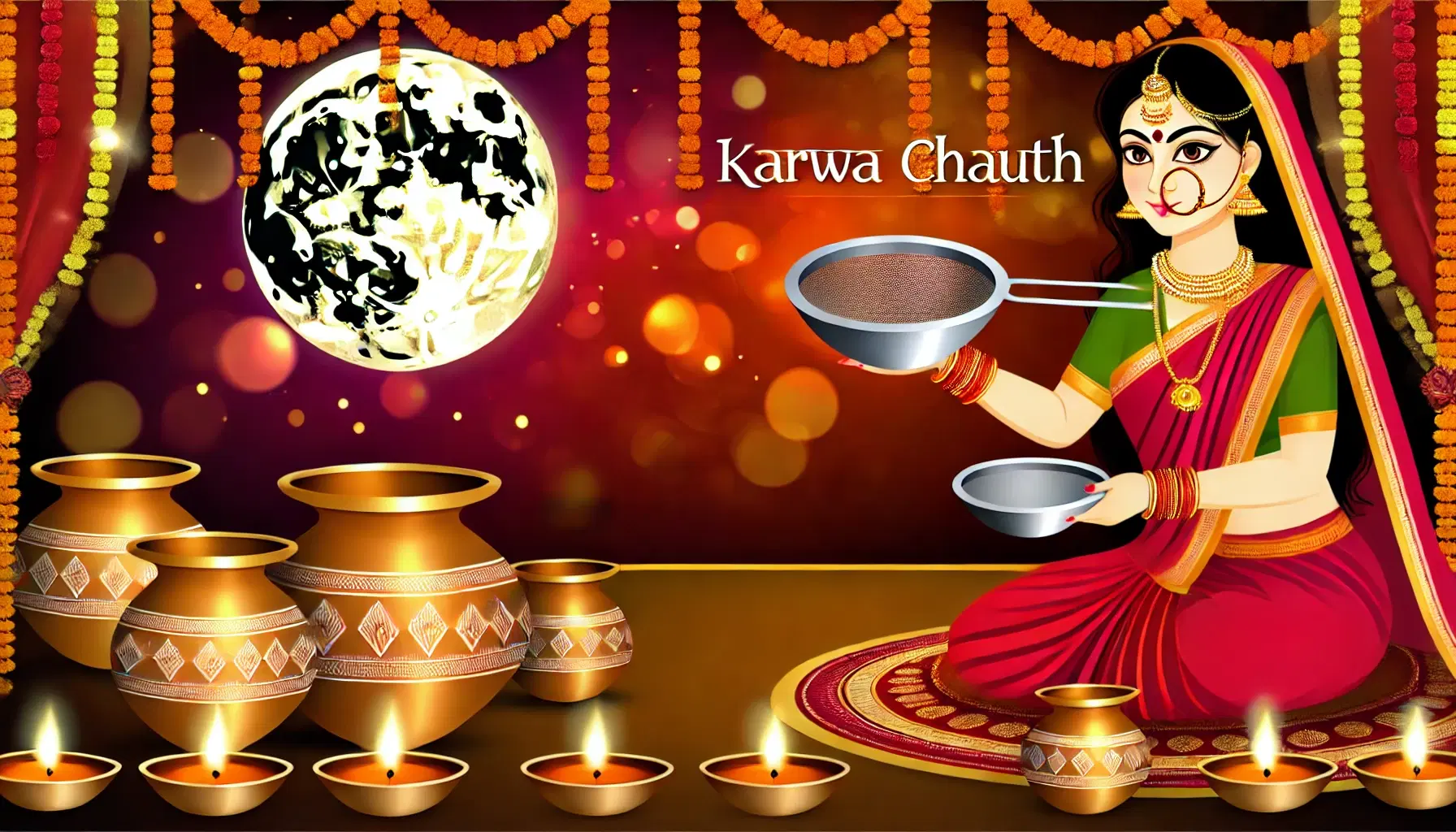 Karwa chauth vrat broken before moonrise religious rules